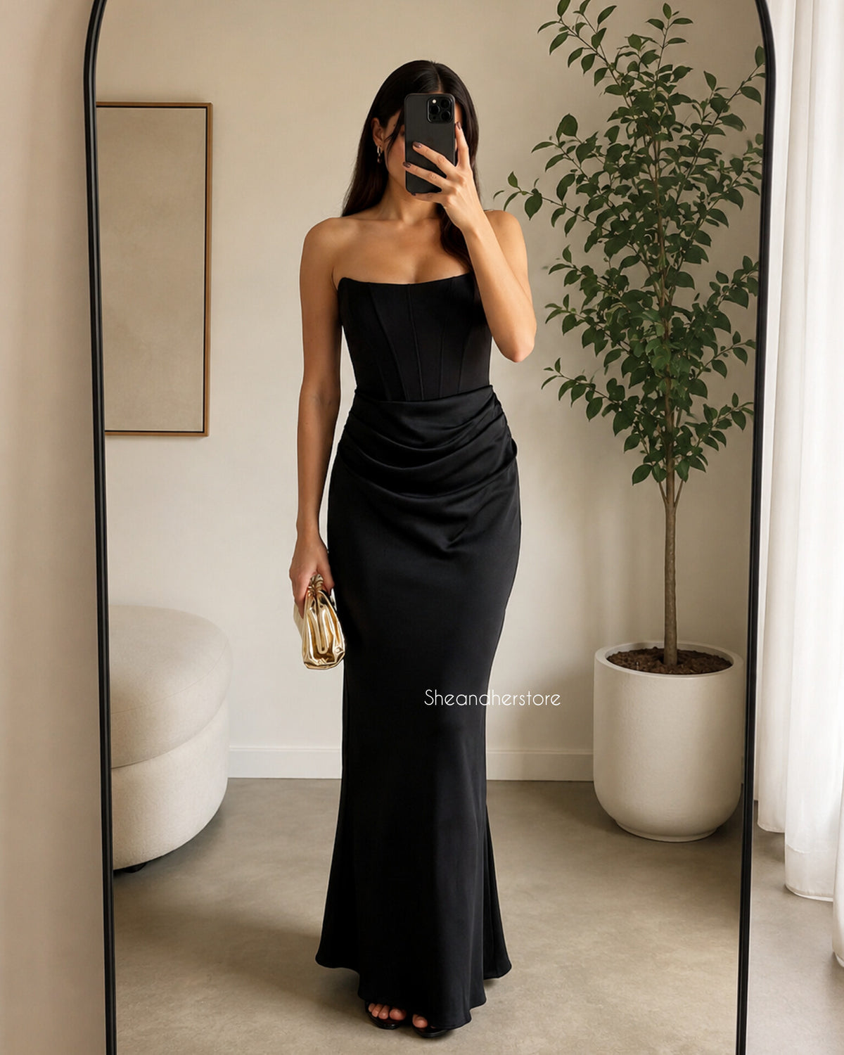 EMMY Strapless Corset Maxi Dress