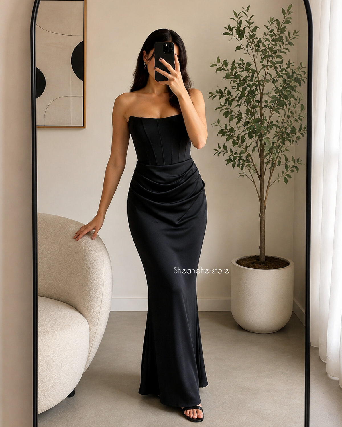 EMMY Strapless Corset Maxi Dress