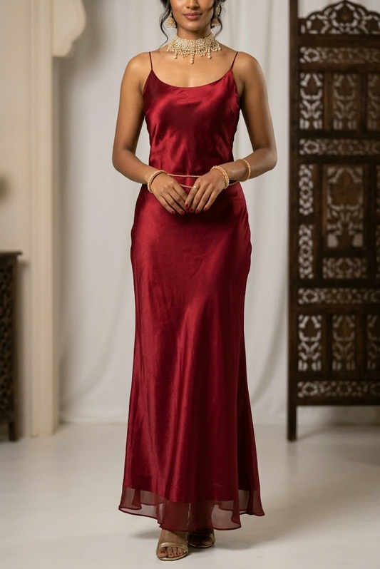 THE SCARLETT Red Maxi Dress