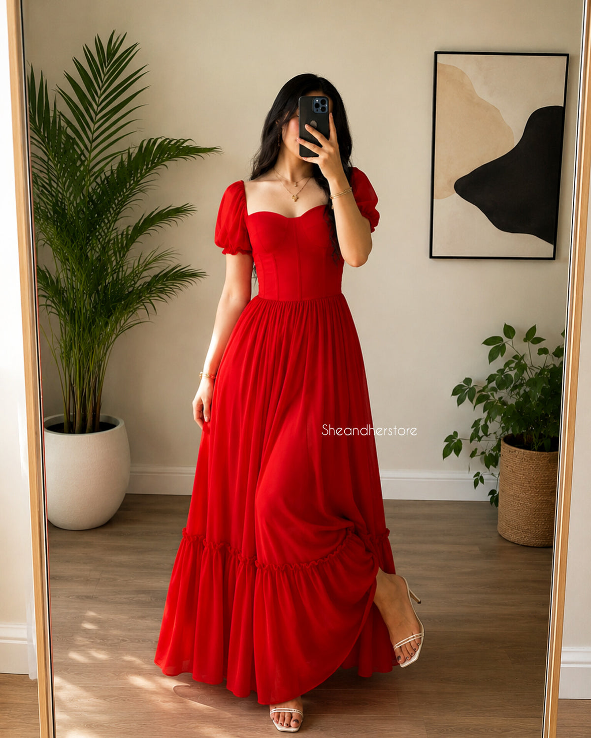 ROSETTA Corset Maxi Dress