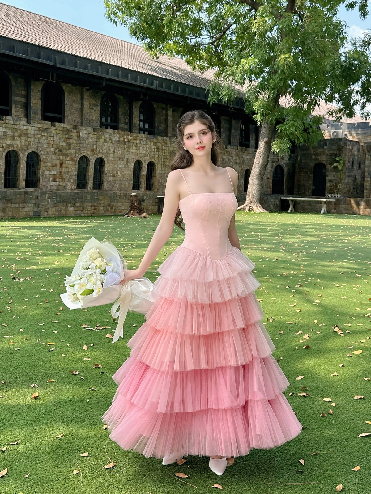 Soft Pink Princess Core Fairytale Dress