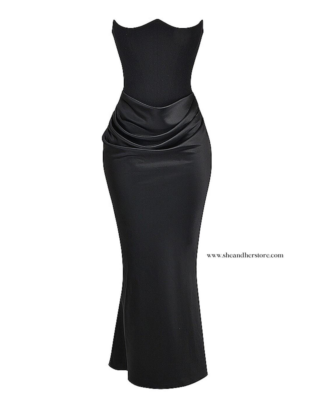 EMMY Strapless Corset Maxi Dress